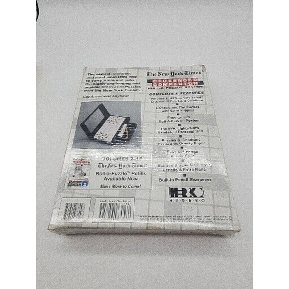 The New York Time CROSSWORD COMPANION 48 Puzzles Roll A Puzzle System New - Picture 2 of 4